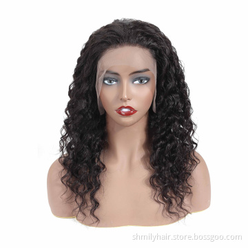 Shmily Raw Indian Frontal Wig Human Hair Deep Curly Wigs Wholesale Cuticle Aligned Virgin HD Frontal Wigs Vendor